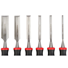 Load image into Gallery viewer, Excel Wood Chisel Bevel Edged Chrome Vanadium 6 Piece Set 6 - 32mm

