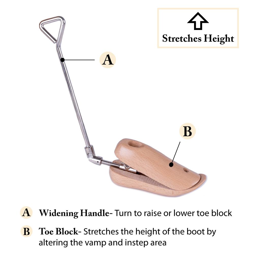 boot vamp and instep stretcher