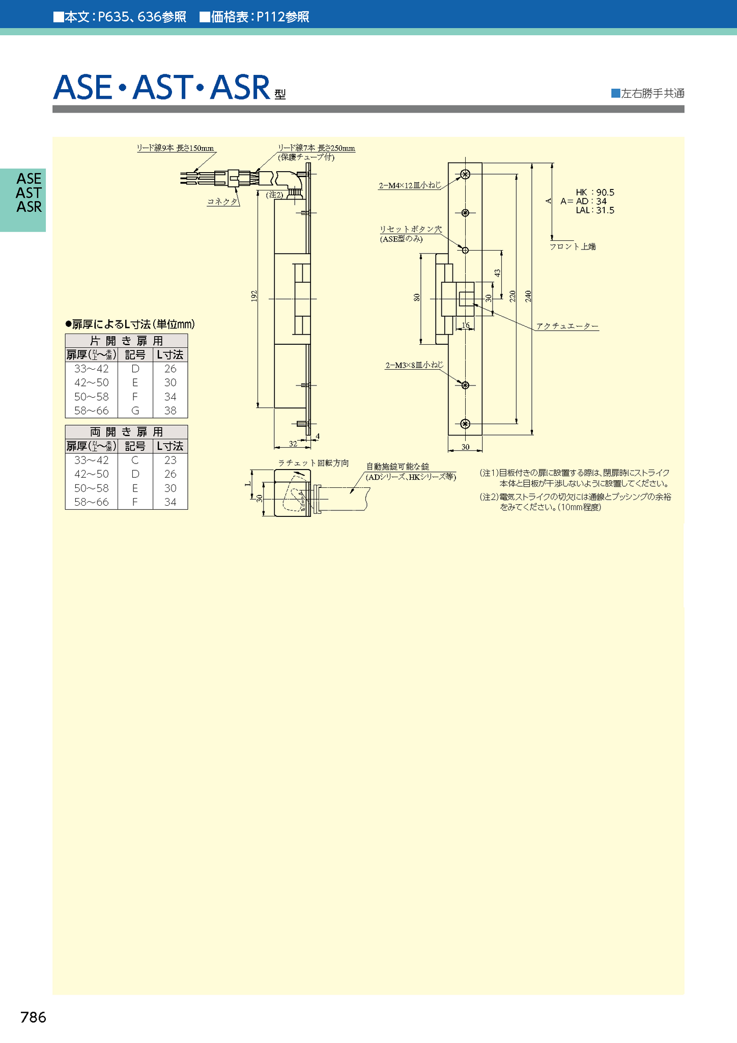 お買得】 aman美和ロック MIWA 電気ストライク ASR DT33-42 ST 片
