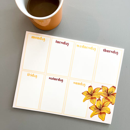 lily weekly planner