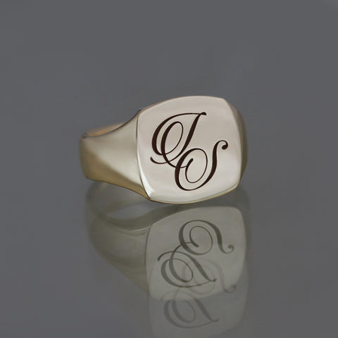 Monogram Signet Ring by Benjamin Black