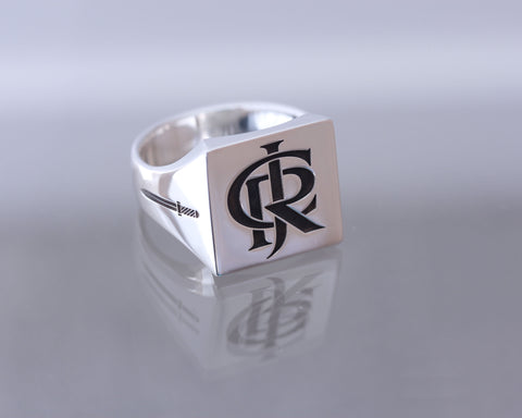 Monogram Signet Ring by Benjamin Black