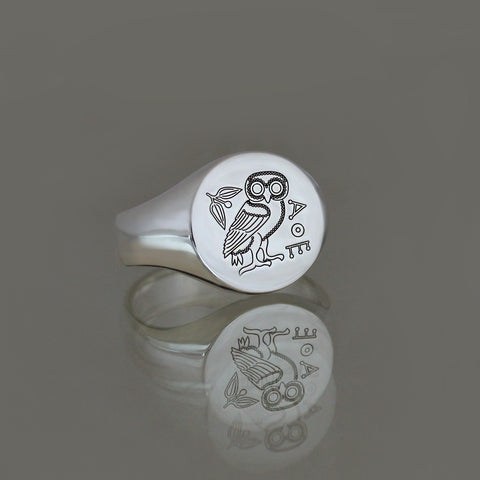 Sterling Silver Signet Ring by Benjamin Black 