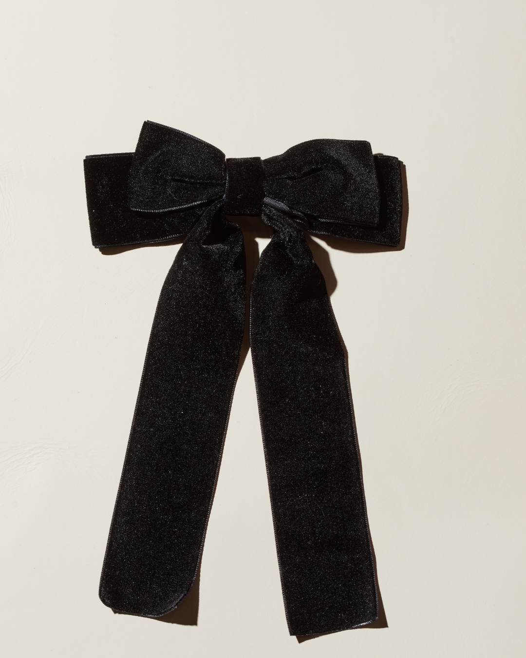 Black Hairbow from Nickel and Suede