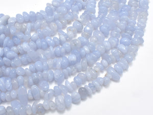 Blue Lace Agate Beads, Blue Chalcedony Beads, Pebble Chips, 6-10mm-Gems: Nugget,Chips,Drop-BeadDirect