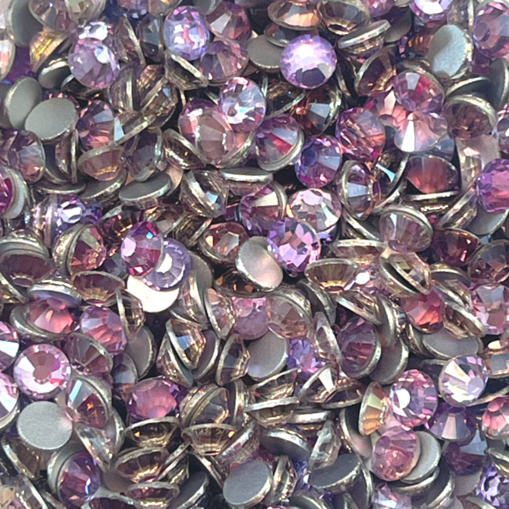 100pcs Light Siam Czech Rhinestone Silver Beads ❤️ – RainbowShop for Craft