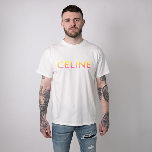 White AM Paint Drip T-Shirt. – vectordesignerclothing