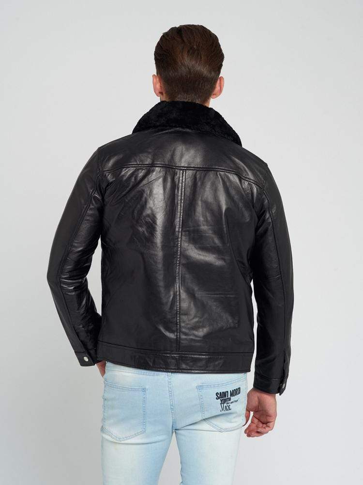 Roman Black Leather Jacket – Sculpt Leather Jackets