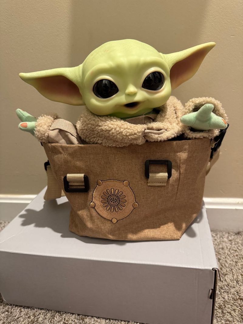 Star Wars Talking Baby Yoda with carrying bag Figures and Animals