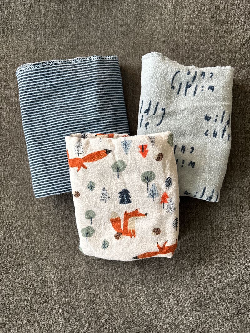 Receiving blanket set of 3
