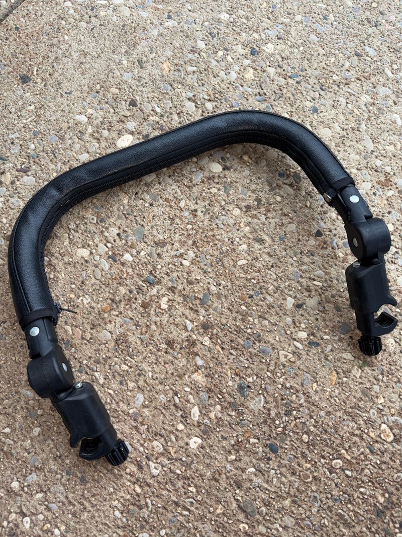 Universal Stroller handle extender OR bumper bar screws on ANY stroller to raise handle, or use as bumper bar Stroller