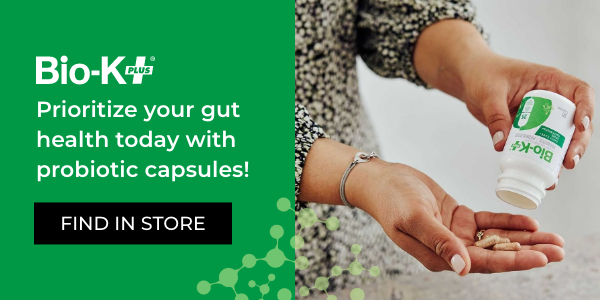 Prioritize your gut health today with probiotic capsules. Find in store!