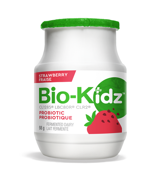 Bottle of Bio-K+ wellness shot - Strawberry flavor