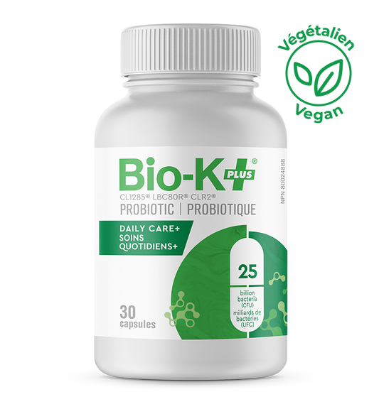 Bottle of probiotics Capsules - Bio-K+ Daily Care+ 25 Billion