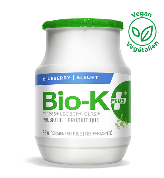 Bottle of Bio-K+ drinkable - Blueberry flavor