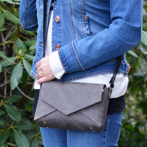 Envelope Bag - Slate Leather