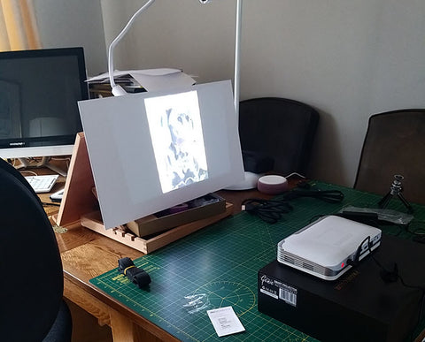 How to Use a Projector to Trace Art