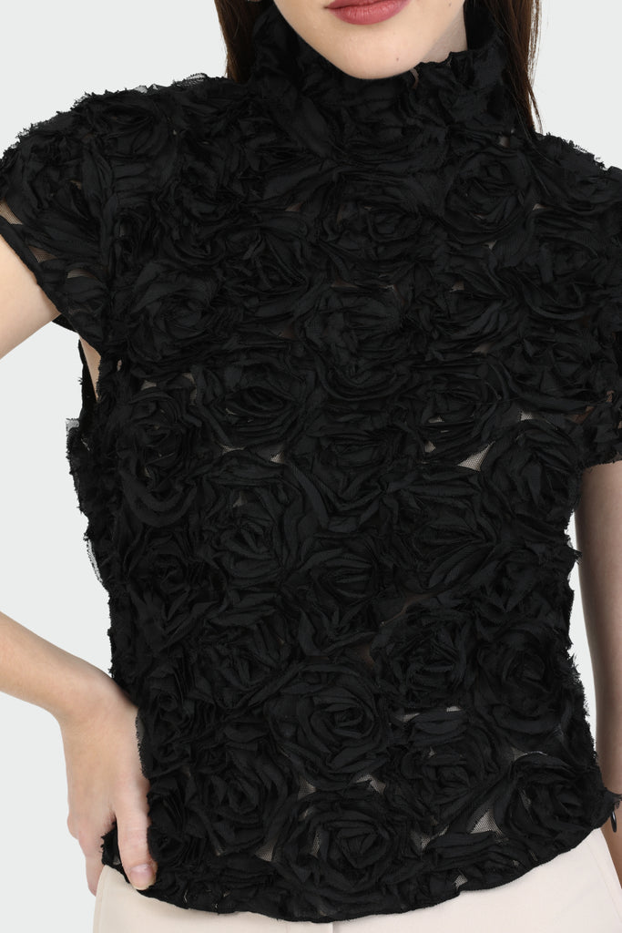 black-rose-embellished-mock-neck-top