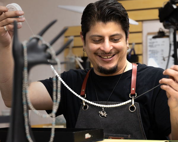 Ricardo Stringing Desert Pearls