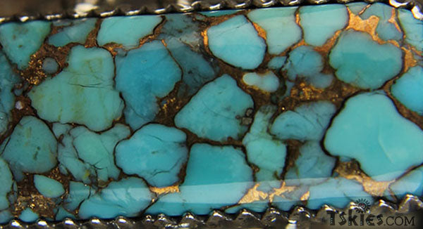 bronze infused turquoise