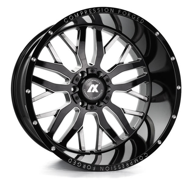 Axe Offroad Milled Gloss Black Chronus Wheels