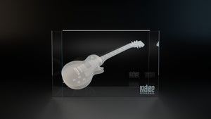 Etched Guitar Crystal Block