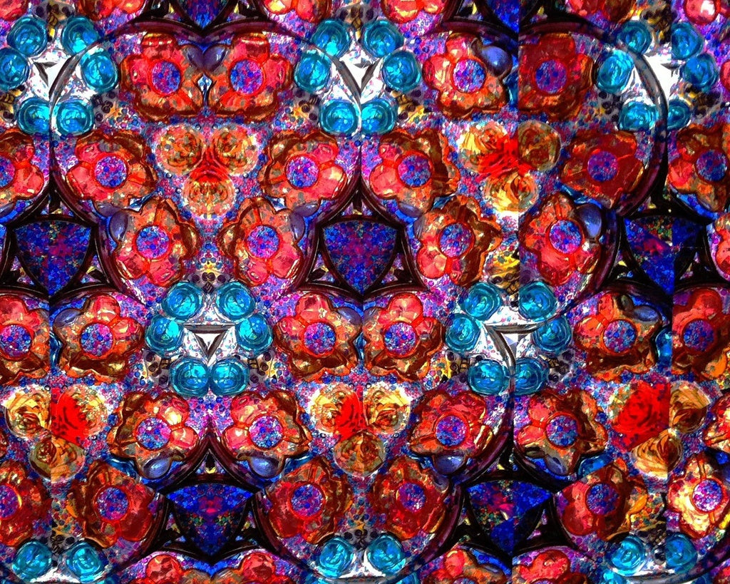 4725 FDC - 2013 46c Kaleidoscope Flowers: Red and Blue - Mystic