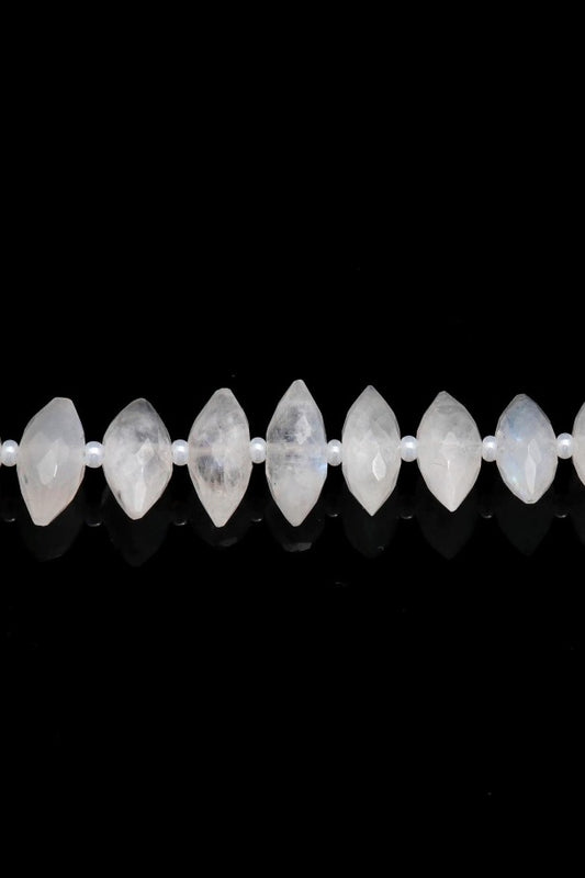 Herkimer Quartz Diamond Grey/Clear Faceted Natural Beads –  Victorygemsandbeads