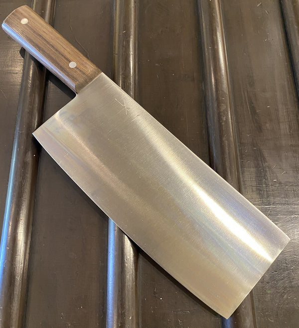 Hitohira Stainless Clad Chinese Cleaver 200mm Beechwood Handle