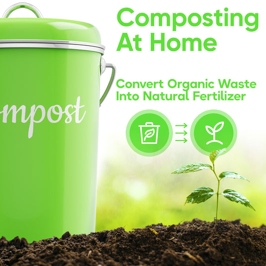 GreFusion Compostable Bags, 1.6 Gallon Compost Bags for Kitchen