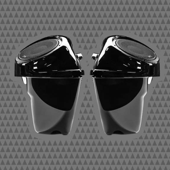 Cicada Audio 14HDBAG10LID8 2014-2024 H-D® OEM Style 10″ Pro Mid bass Rings w/ 8″ LIDS SADDLEBAGS