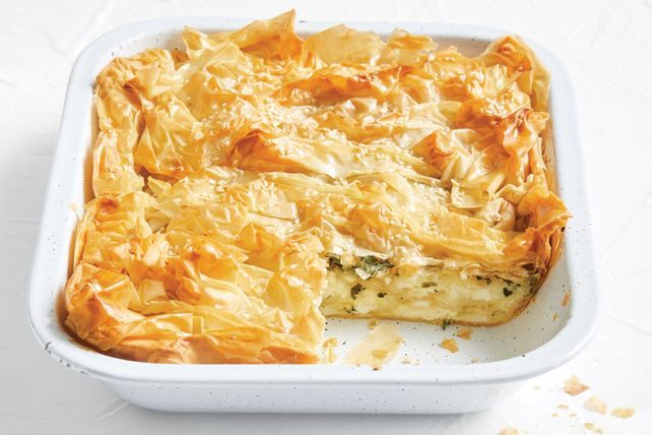 Leftover Cheese Filo Pie