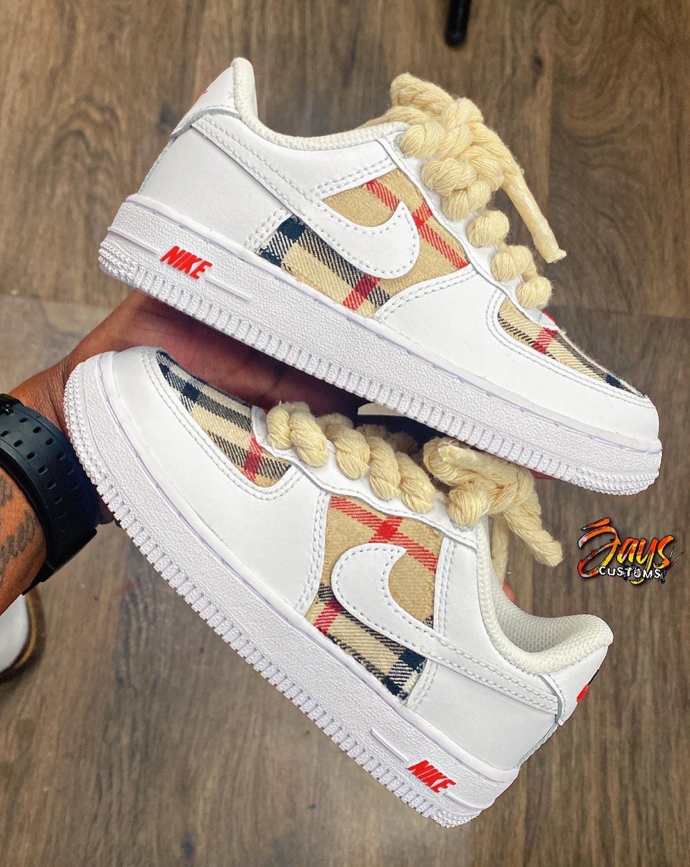 Little Kid's Burberry AF1 –  LLC