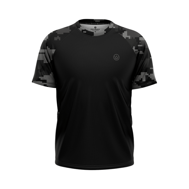 Stealth Digital Camo Short Sleeve MTB Jersey · Odyssey Activewear