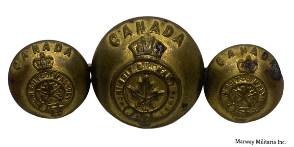 Military interest; Queens Own Rifles of Canada Sweetheart Brooch, Ypres  Sweetheart Brooch, WW2 USAAF enlisted mans's collar dog with screwback  fitting, one brass button stick and one steel button stick and a