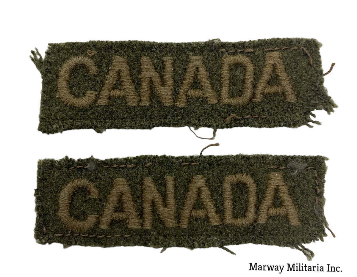 WW2 CANADA Nationality Title Pair – Marway Militaria Inc & Winnipeg ...