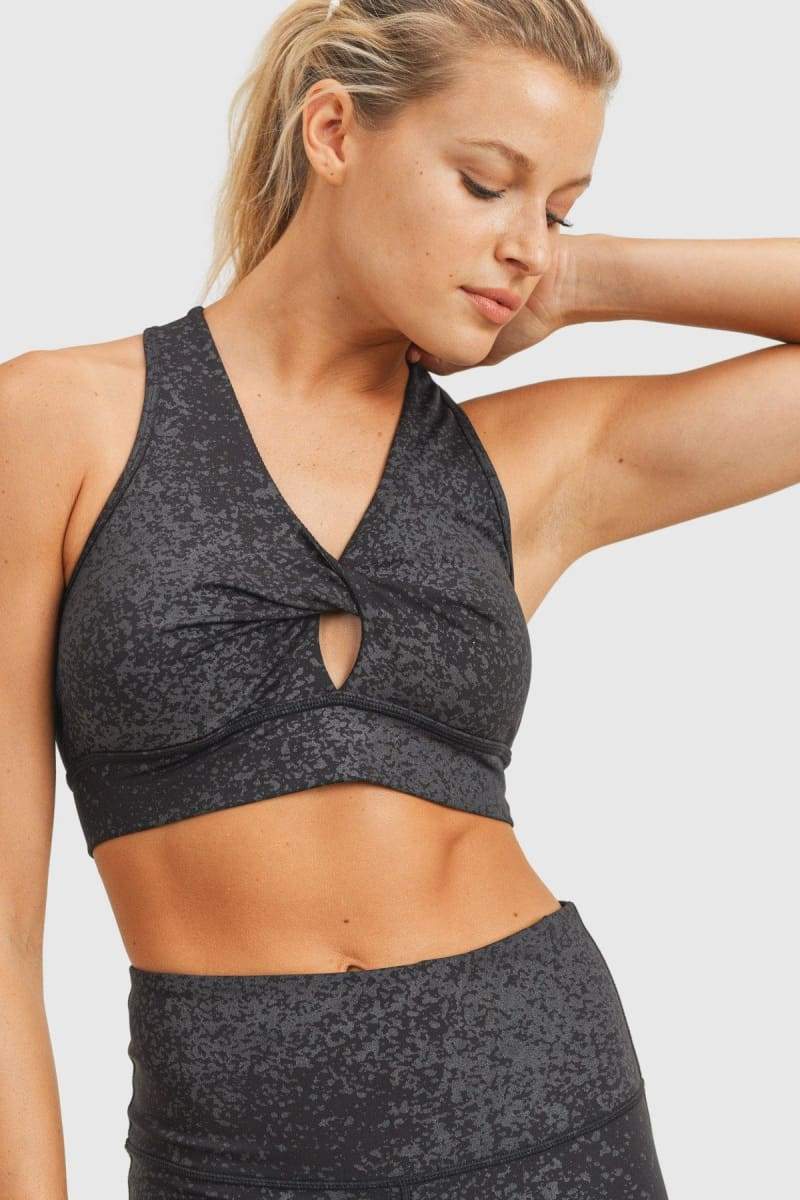 Sports Bra with Snake Print