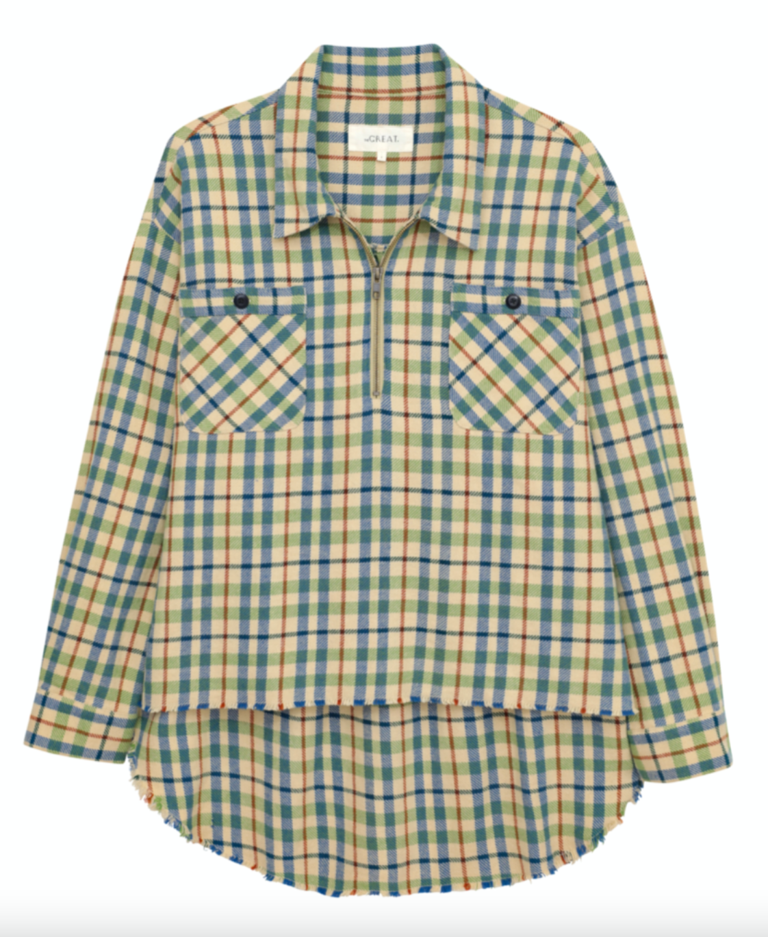 The mountaineer pullover piney woods plaid