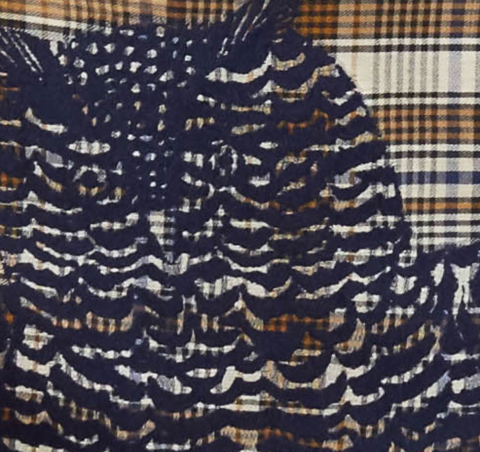 Hedwige navy scarf