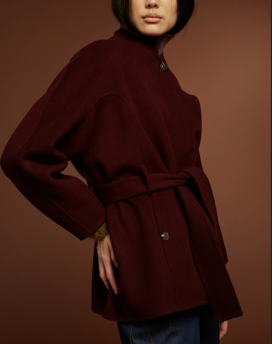 Osiris coat aubergine