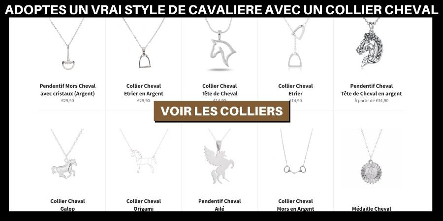 Colliers pendentifs cheval