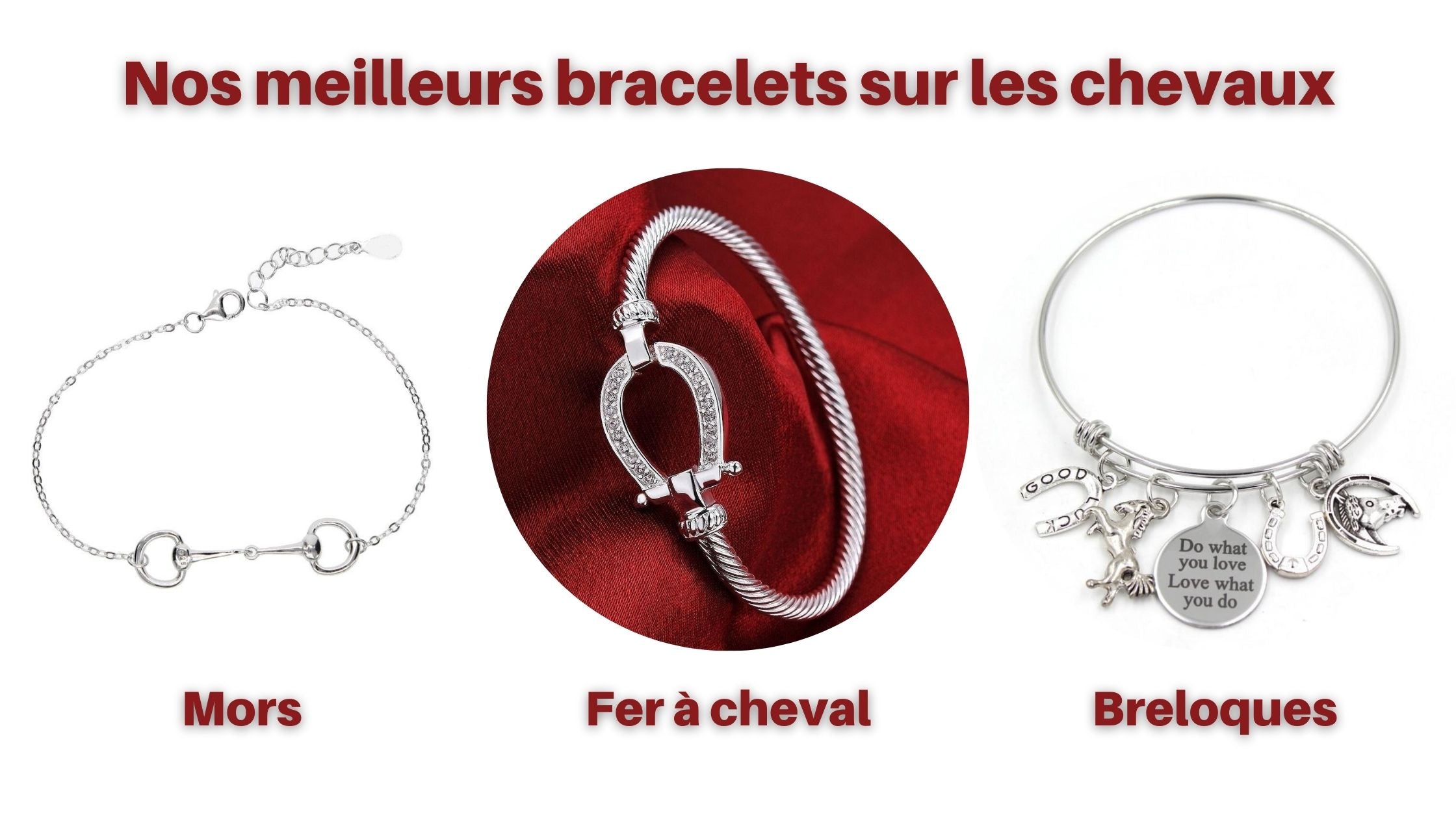 plusieurs bracelets cheval