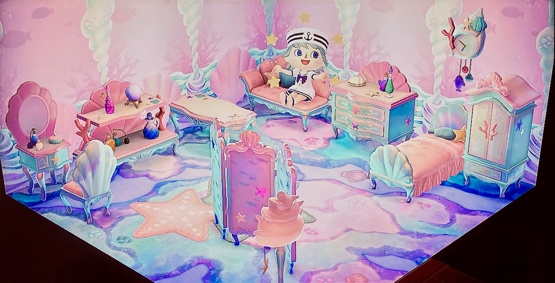 Mermaid DIY Set + Pearls + Furnitures - Animal Crossing New Horizons A