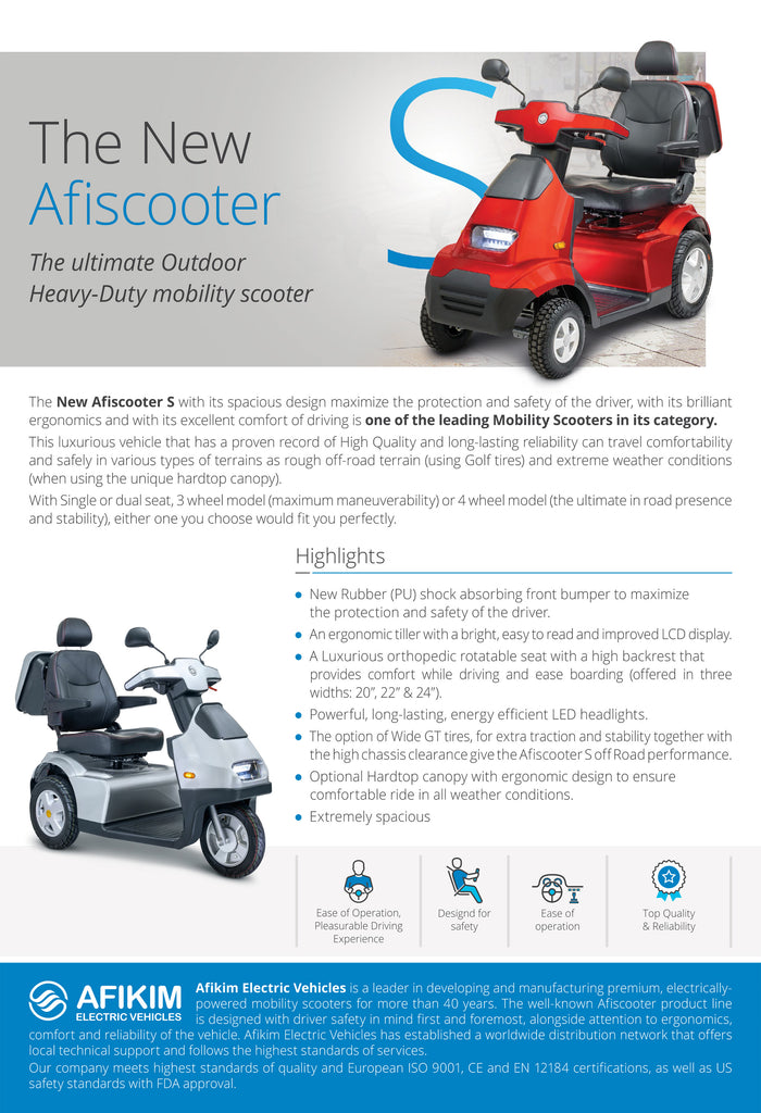 Afikim S3 Electric Scooter brochure