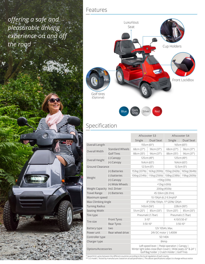 Afikim S4 Electric Scooter brochure page2