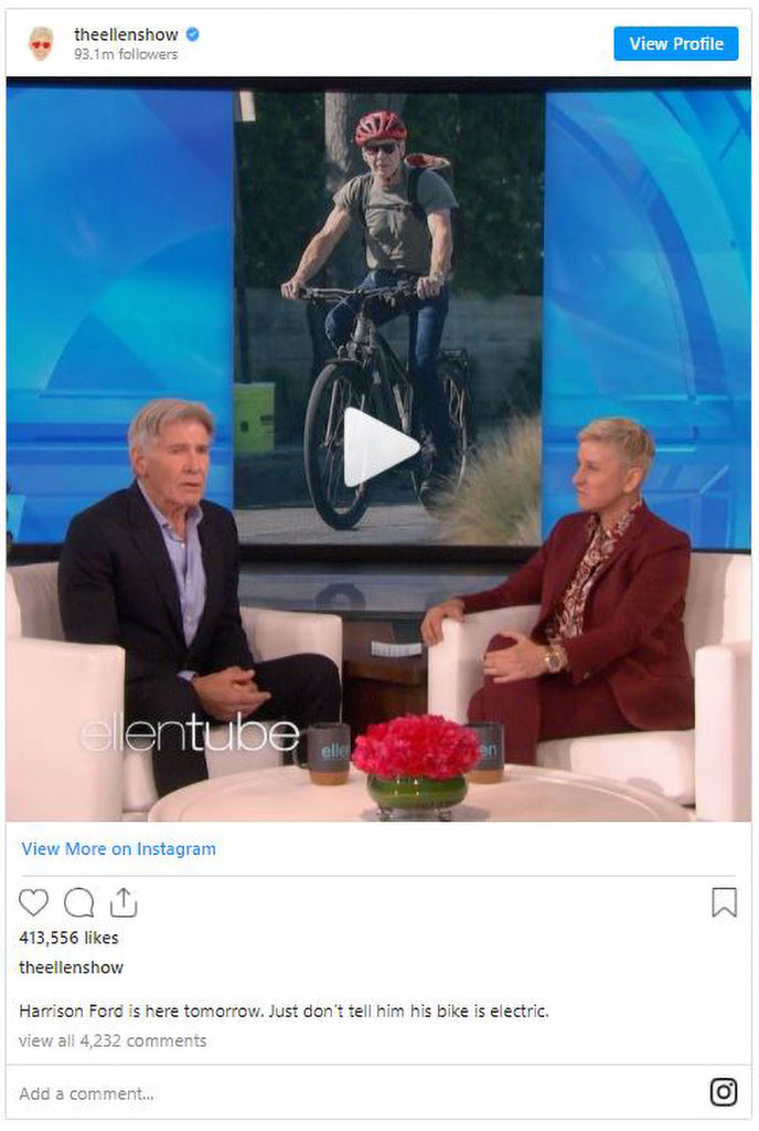 Ellen and Harrison like E Bikes!