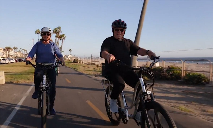 Willian Shatner, Aka Captain Kirk, likes to ride an E Bike to stay healthy!