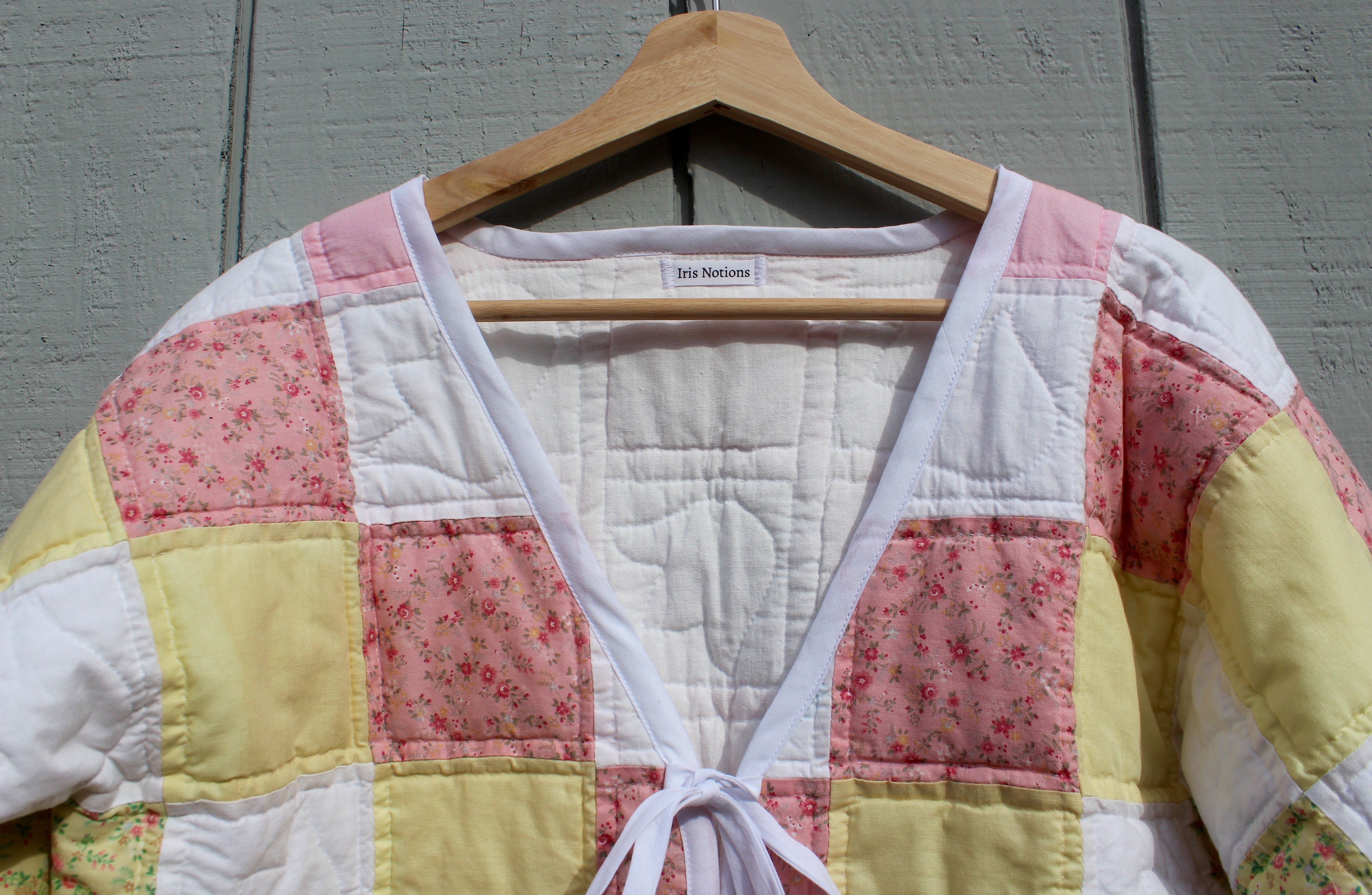 Pink and Yellow Quilt Coat