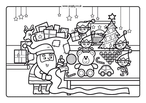 Christmas colouring pages