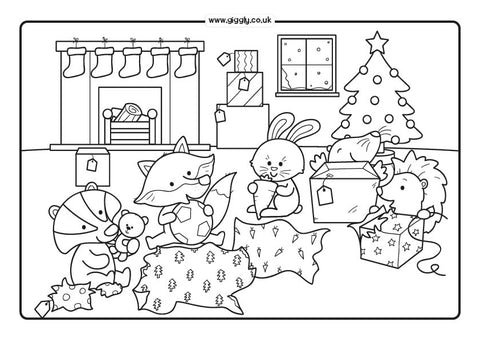 Christmas colouring pages